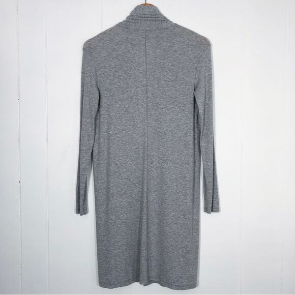 Adriano Goldschmied Rib Knit Longline Cardigan Elevated Neutral Size Small Gray - Picture 8 of 16